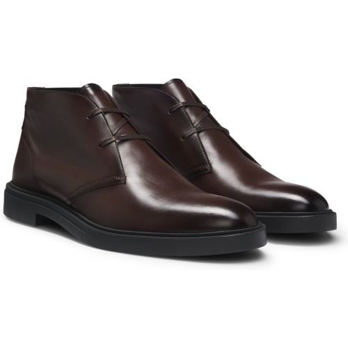 Desert boots en cuir à rayures emblématiques - Boss - Modalova