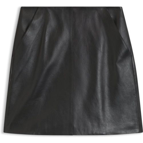 Jupe en cuir nappa avec couture sur le devant - Boss - Modalova