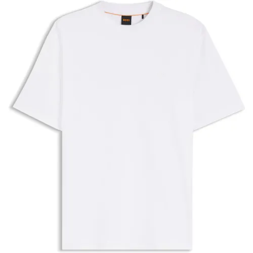 T-shirt en coton interlock - Boss - Modalova