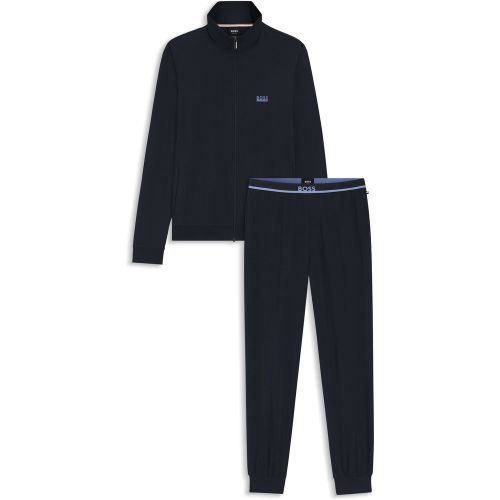 Tenue d’intérieur en coton stretch à logos - Boss - Modalova