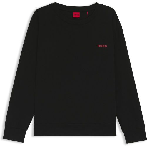 Haut de pyjama en coton stretch avec logo imprimé - HUGO - Modalova