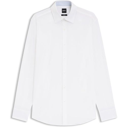 Chemise Slim en popeline de coton stretch facile à repasser - Boss - Modalova