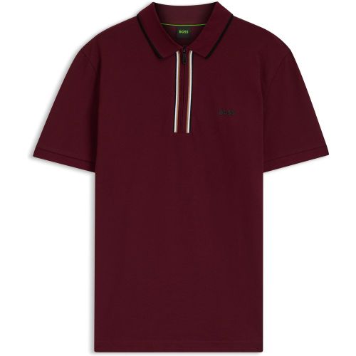 Active Polo Slim en coton stretch aux propriétés d’évacuation de l’humidité - Boss - Modalova