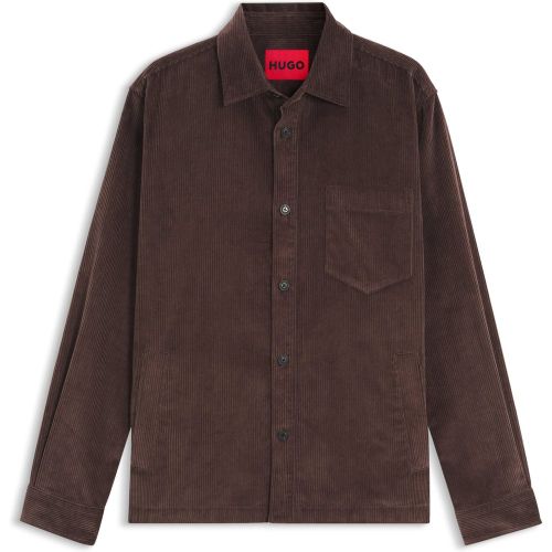 Chemise Oversize en velours côtelé de coton - HUGO - Modalova