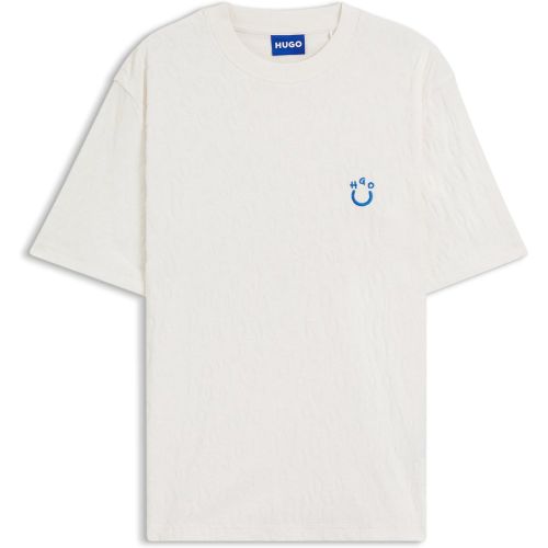 T-shirt en coton éponge avec logo Happy - HUGO - Modalova
