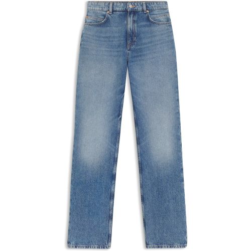 Jean taille haute Regular Fit en denim rigide - Boss - Modalova
