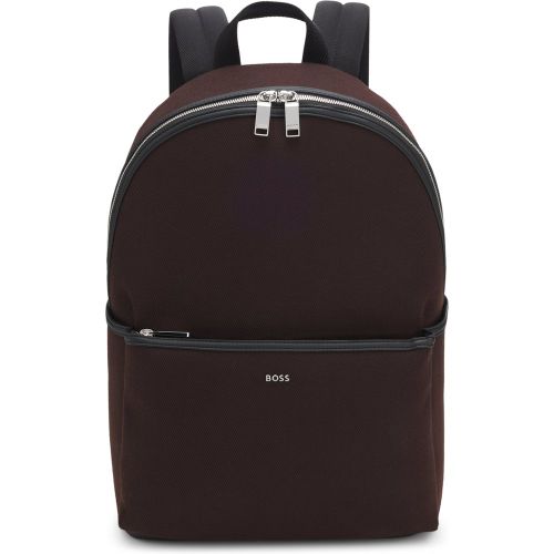 Sac à dos en toile avec lettrage du logo - Boss - Modalova