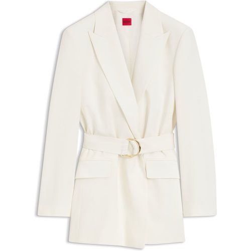Blazer coupe décontractée avec ceinture à anneau en D - HUGO - Modalova