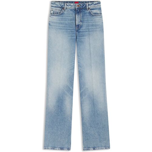 Jean large en denim stretch bleu - HUGO - Modalova