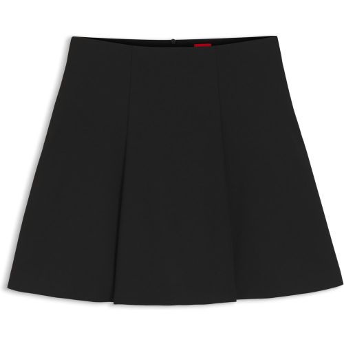 Jupe mini évasée à plis - HUGO - Modalova