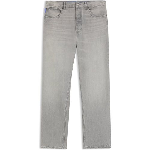 Jean Baggy en denim gris stone-washed - HUGO - Modalova
