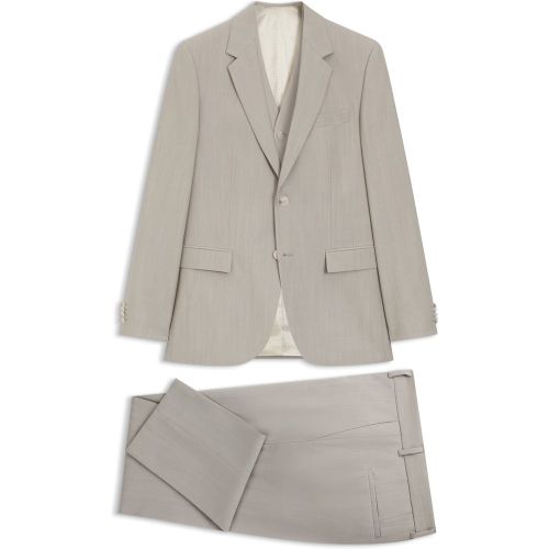 Costume trois pièces Slim Fit en laine vierge - Boss - Modalova