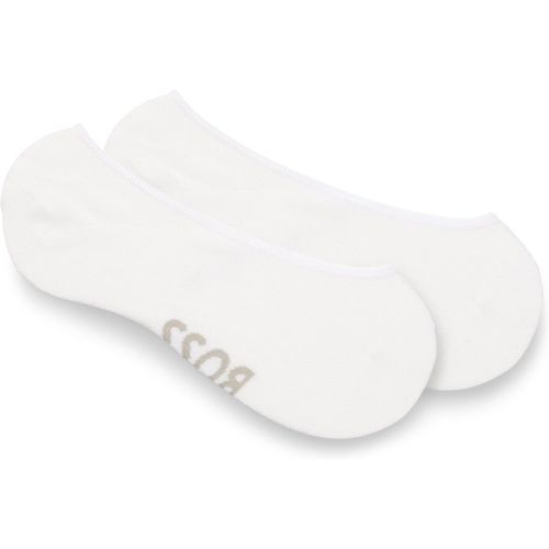 Lot de deux paires de chaussettes invisibles en coton mélangé piqué - Boss - Modalova