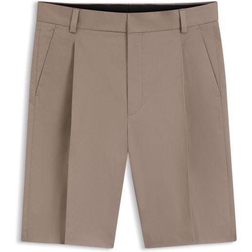 Short coupe décontractée en twill de coton stretch - HUGO - Modalova