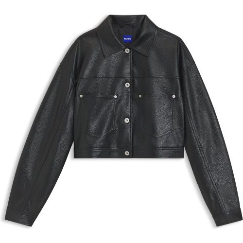 Veste Relaxed en similicuir - HUGO - Modalova