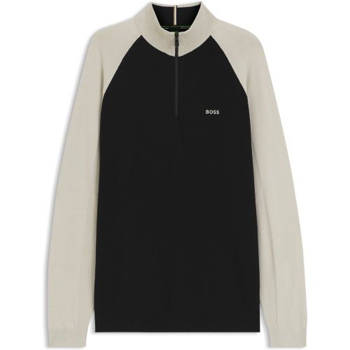 Pull color block à encolure zippée - Boss - Modalova