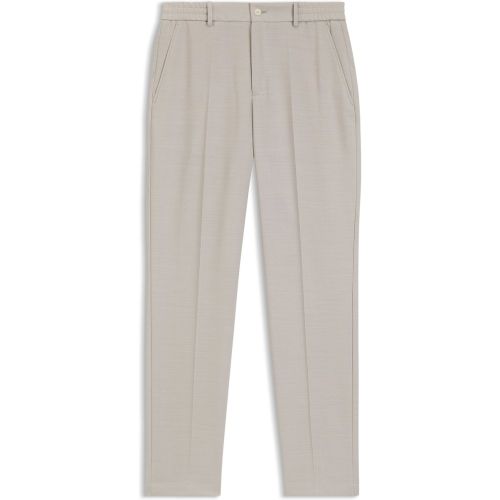Pantalon Tapered en laine vierge à micro motif - Boss - Modalova