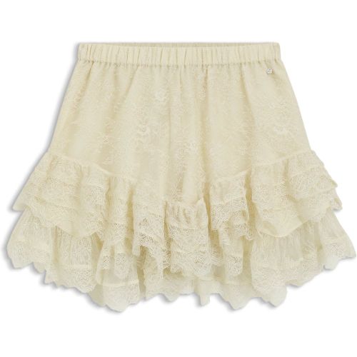 Jupe-short courte en dentelle à volants - Boss - Modalova