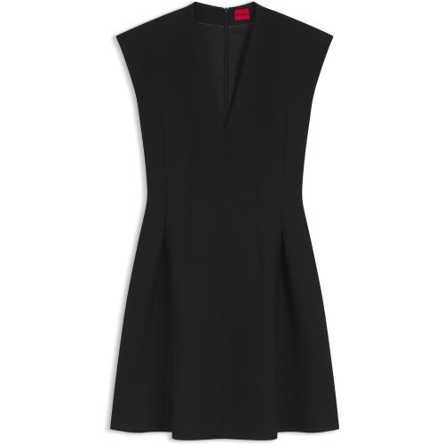 Robe à mancherons avec détails plissés - HUGO - Modalova