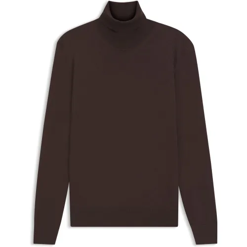 Pull à col roulé en laine mérinos extra fine - Boss - Modalova