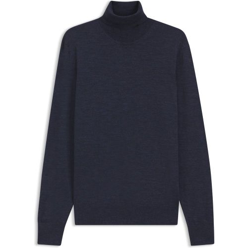 Pull en laine mérinos extra fine avec col cheminée - Boss - Modalova