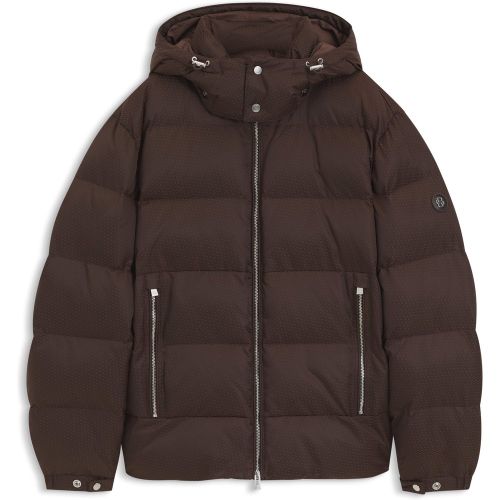 Veste matelassée déperlante avec jacquard à micro-monogrammes - Boss - Modalova