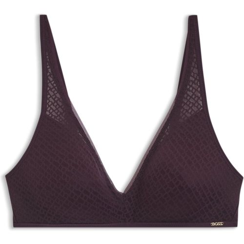 Bralette en dentelle monogrammée - Boss - Modalova