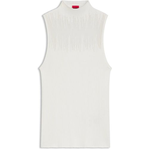 Top en maille à empiècement transparent - HUGO - Modalova