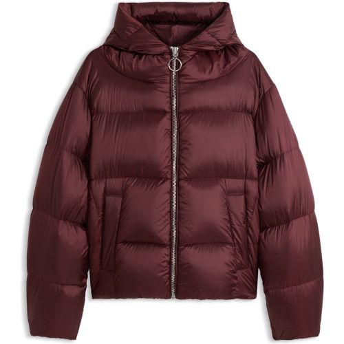 Doudoune en duvet brillante avec tirette au style affirmé - HUGO - Modalova