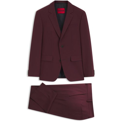Costume deux pièces Slim en laine mélangée stretch - HUGO - Modalova