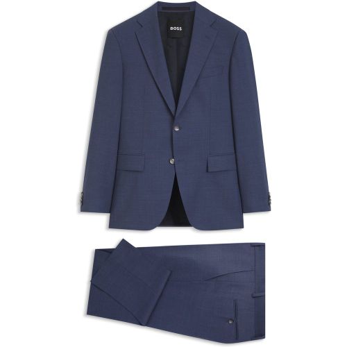 Costume Regular deux pièces en mohair stretch chiné - Boss - Modalova