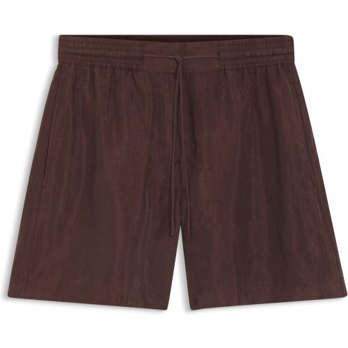Short Regular Fit en toile avec taille à cordon de serrage - Boss - Modalova