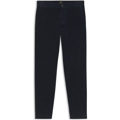 Chino Tapered en velours côtelé de coton stretch - Boss - Modalova