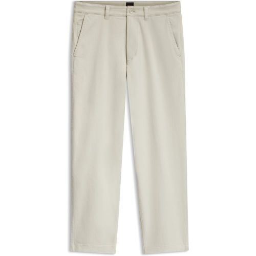 Pantalon Tapered en moleskine de coton stretch - Boss - Modalova