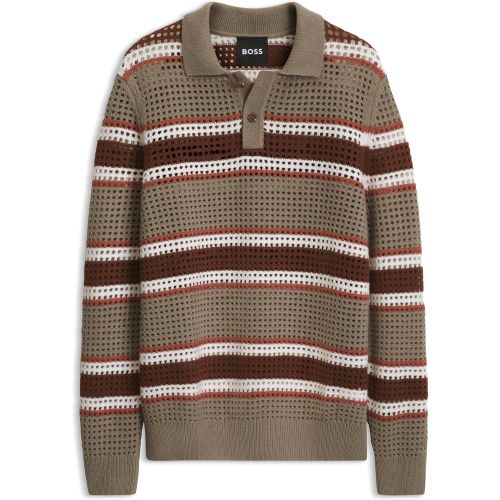 Pull Relaxed en laine mélangée de style rugby - Boss - Modalova