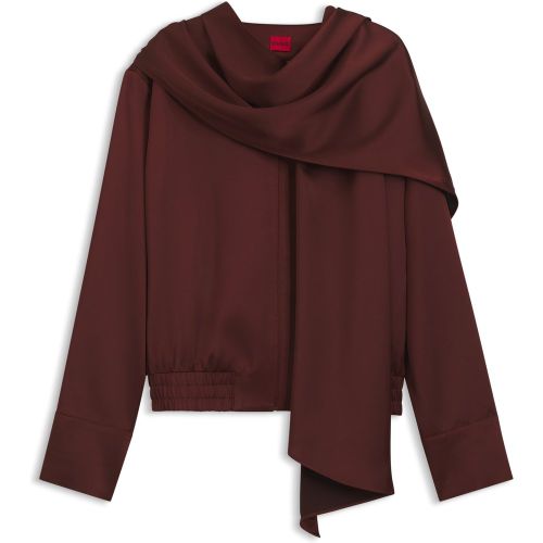 Blazer style bomber avec écharpe détachable - HUGO - Modalova