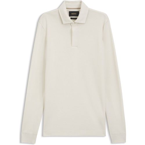 Polo Regular en coton et laine - Boss - Modalova