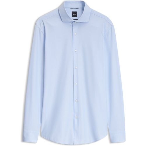 Chemise Slim en tissu stretch à carreaux vichy - Boss - Modalova