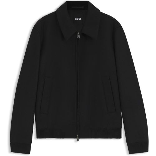 Veste Relaxed en laine mélangée à motif - Boss - Modalova