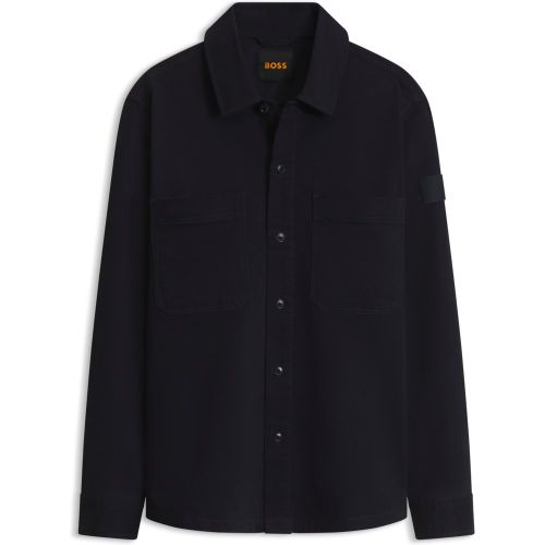 Chemise Oversize en moleskine de coton stretch - Boss - Modalova