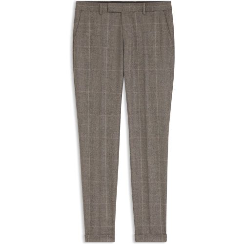 Pantalon Slim en laine vierge italienne à carreaux - Boss - Modalova