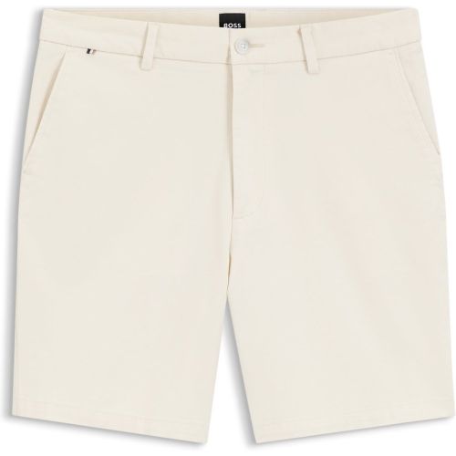 Short Modern en twill de coton stretch surteint - Boss - Modalova