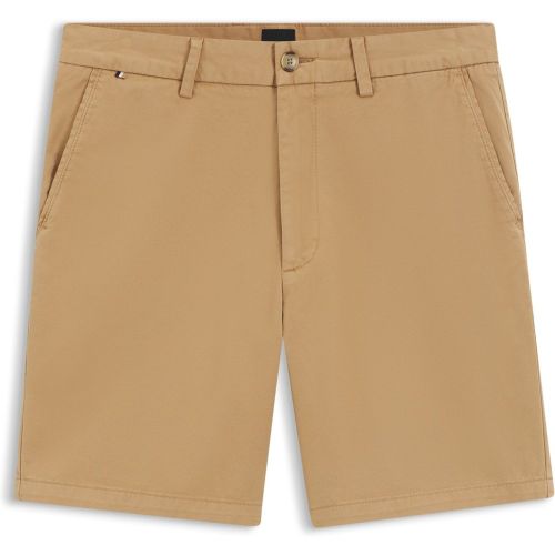 Short Modern en twill de coton stretch surteint - Boss - Modalova