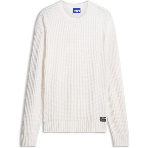 Pull en maille gaufrée - HUGO - Modalova