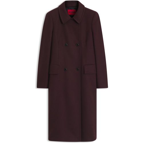 Manteau croisé Regular en laine mélangée - HUGO - Modalova