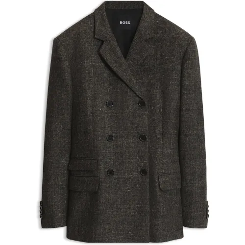 Blazer en laine mélangée - Boss - Modalova