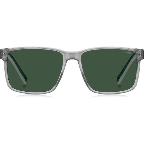 Lunettes de soleil en acétate transparent avec détails blancs et verts - HUGO - Modalova