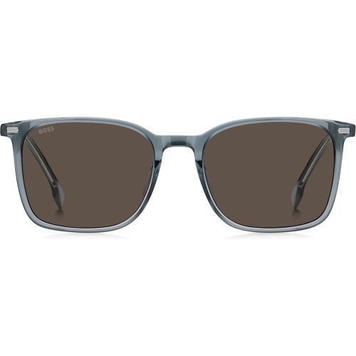 Lunettes de soleil en acétate transparent avec finitions argentées - Boss - Modalova
