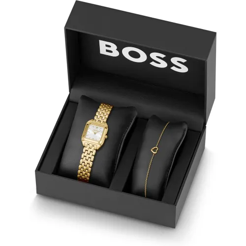 Mae Petite coffret cadeau avec montre et bracelet dorés - Boss - Modalova