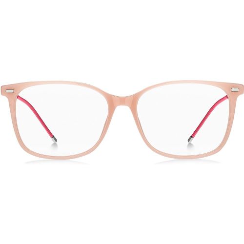 Monture optique en acétate rose avec chaînette logotée - Boss - Modalova